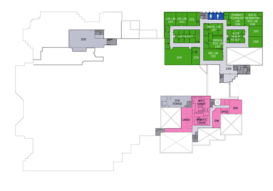 CC 2nd Floor Room Numbers